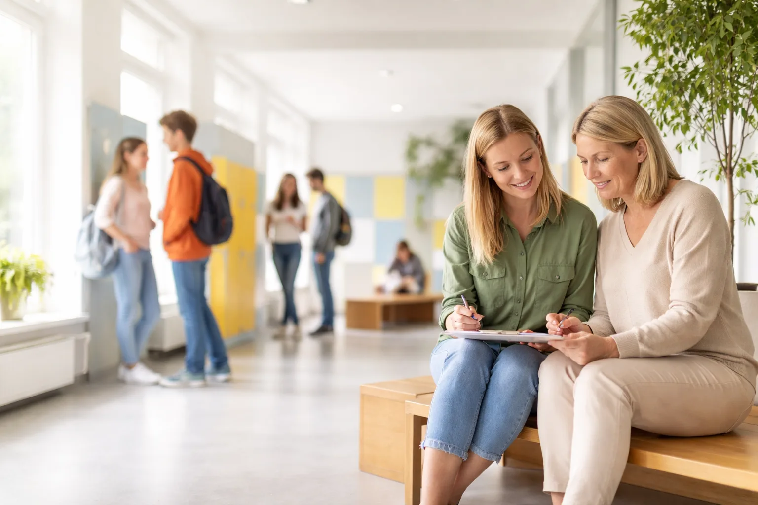 Beratungsgespräch an der Leopold-Sonnemann-Realschule